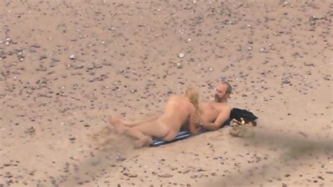 Caught Big Tits Babe Having Sex At The Beach