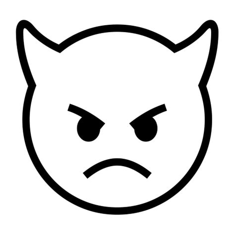 Noto Emoji Font 150의 👿 머리에 뿔이 달린 화난 얼굴