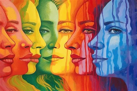 Lgbtq Gay Pride Bandeira Do Arco Ris Lgbtq Verdade Minoria Apoio Direitos Iguais Solidariedade