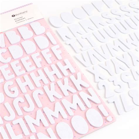 Roll With It Foam Glitter Alphabet 2 Sheets Rosies Studio