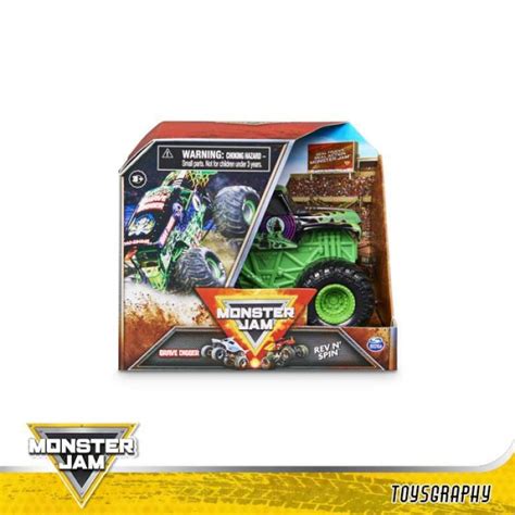 Jual Monster Jam Rev N Spin Grave Digger Trucks Hot Wheels Rev Tredz Truck Di Seller Sunshop
