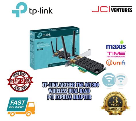 TP-LINK ARCHER T6E AC1300 WIRELESS DUAL BAND PCI EXPRESS ADAPTER