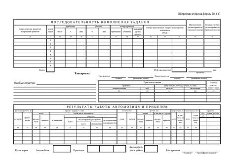Путевой лист грузового автомобиля (форма 4-С), образец 2025