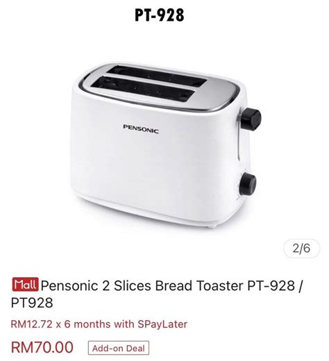 Pensonic Bread Toaster Tv And Home Appliances Kitchen Appliances Ovens