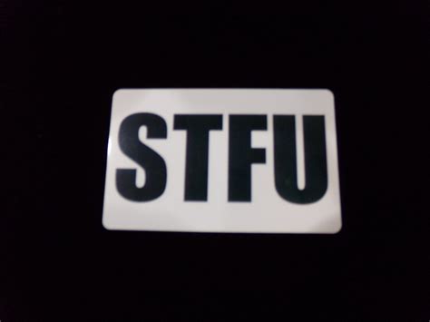 Stfu Card Shut The Fuck Up Card Stfu Wallet Card Humorous Wallet Card Etsy