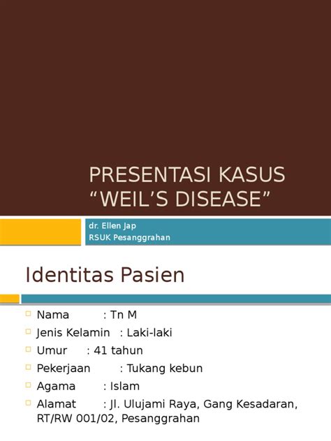 Weils Disease Pdf