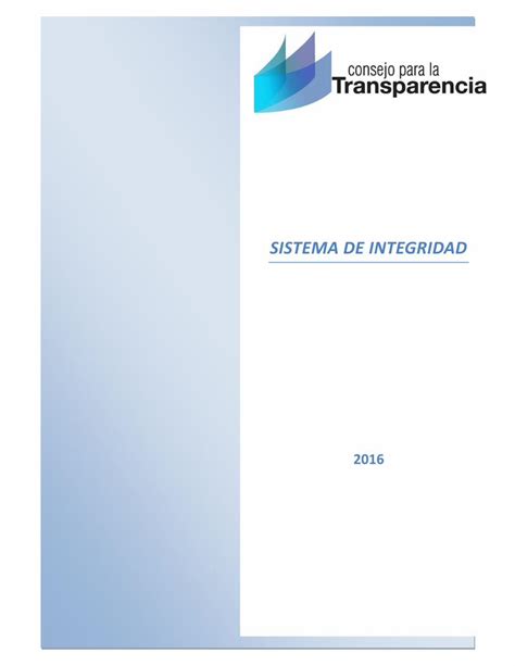 Pdf Sistema De Integridad Versi N Final Instalar Est Ndares