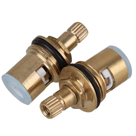 Gold Faucet Ceramic Disc Cartridge Valve Core Mm Clockwise Hot Cold Water Replacement Pack Of
