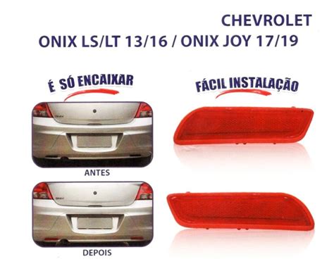 Refletor Para Choque Traseiro Onix Joy 17 19 Onix Lt Ls 13 6 MercadoLivre