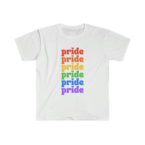 PRIDE Unity Unisex Super Soft Trendy Pride Love Print Tee T Shirt Lgbtq Gay Pride Equality Unity