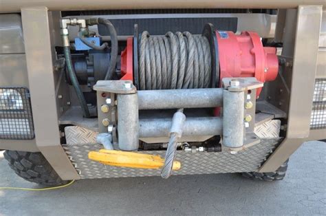 The Mxxl Ah Has A Hydraulic Winch Up Front Ev Truck Hydraulic Winch