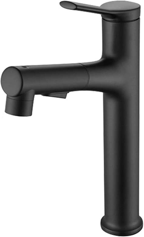 Bathroom Faucet With Pull Out Sprayer Dual Mode Brass Mixer Tap For Hot