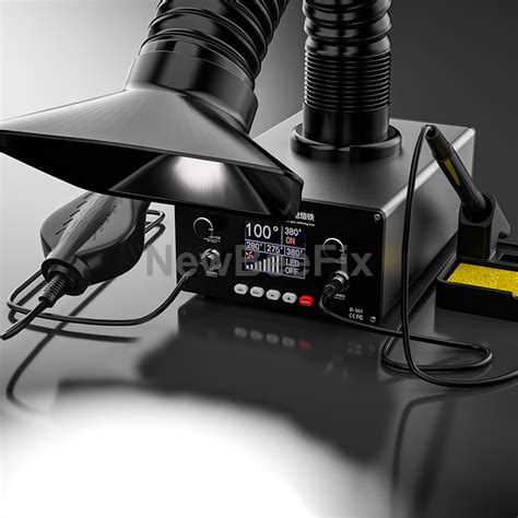 Tbk D In Hot Air Gun Soldering Iron Station With Fume Extractor
