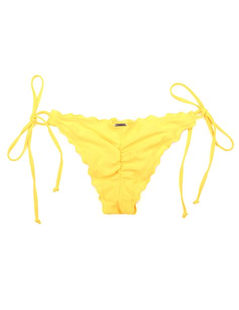 Relleciga Damen Bademode Triangel Bikini Mit Unterteil Im Brasil Style Gelb Relleciga De