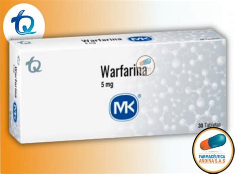 WARFARINA SODICA 5 MG CAJA X 30 TABLETAS MK