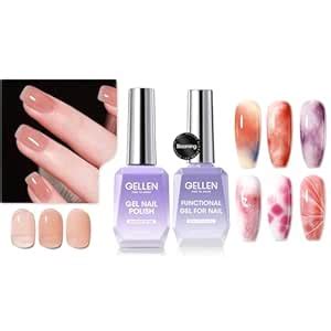 Amazon Gellen Blooming Gel And Nude Jelly Gel Nail Polish