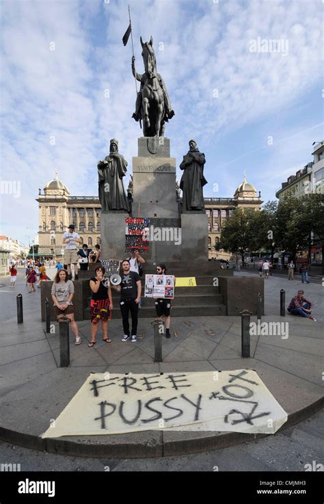 Happening In Support Of The Russian Punk Group Pussy Riot Whose Members Face Prison For A Stunt