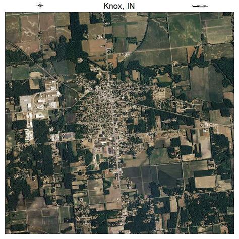 Aerial Photography Map of Knox, IN Indiana