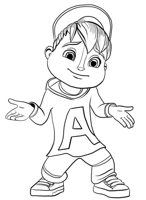 Dibujos De Alvin Y Las Ardillas Para Colorear Imprimir En A