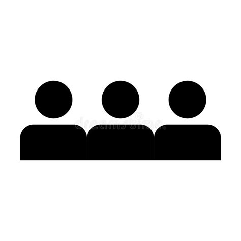 Hr Icon Vector Male Group Of Persons Symbol Avatar For Business