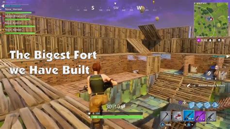 Fortnite Battle Royal The Biggest Fort We Have Built Youtube