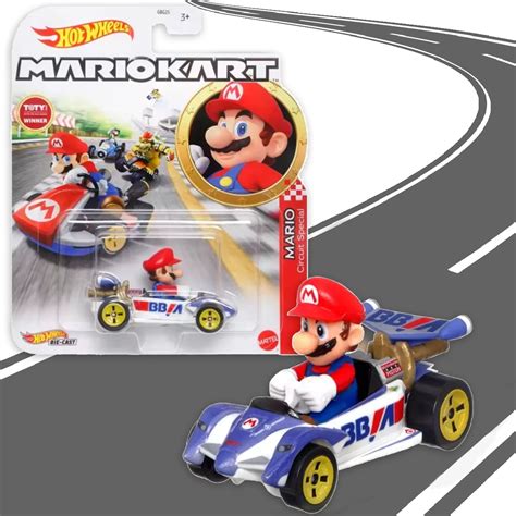Carrinho Mario Kart Hot Wheels Original Mattel Gbg De Cora O Shop