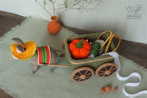 Трудолюбивый ослик с повозкой в интернет-магазине на Ярмарке Мастеров ...