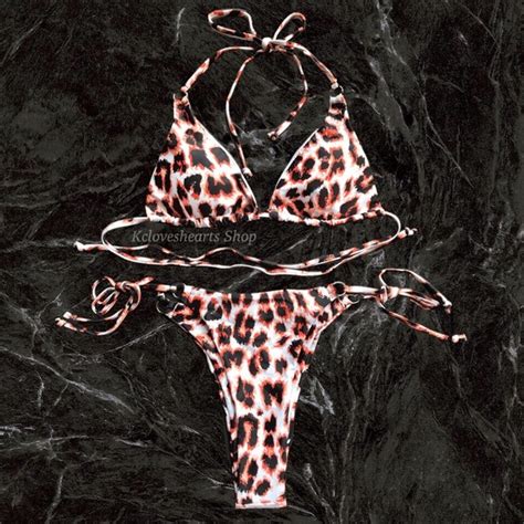 Swim Triangle Style Printed Halter Bikini Set Poshmark