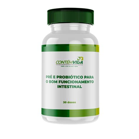 Probiótico Para Constipação Intestinal - Pré e Probiótico Para o Bom Funcionamento Intestinal | 30 doses ...