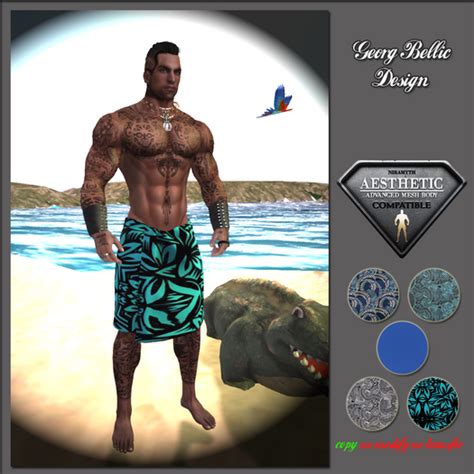 Second Life Marketplace Samoan Mens Skirt