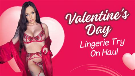 RebeccaLouise Valentine S Day Lingerie Try On Haul ManyVids