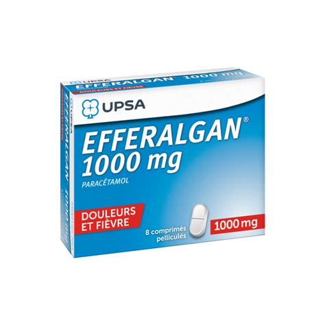 EFFERALGAN 1000MG CPR PELL PLQ 8 Alfa Pharma