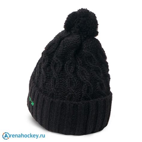 Хоккейная шапка Reebok NHL Cuffed Knit Hat Pom c символикой клуба San ...