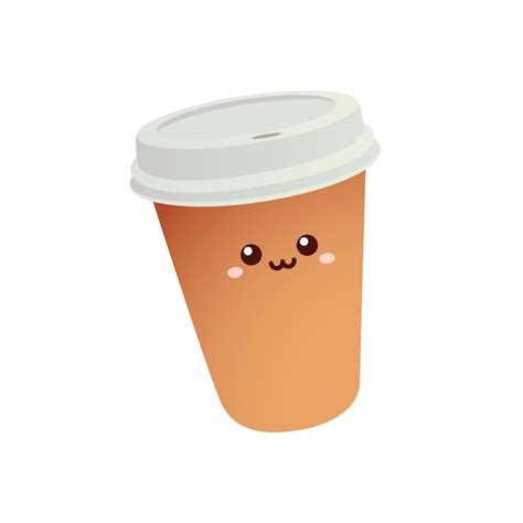 Premium Vector Cute Cup With Hot Drink