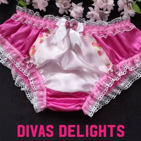 Baby Pink Bikini Panties Slippery Satin Sissy Knickers Etsy Uk