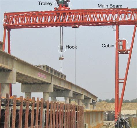 T Electric Girder Launcher Crane Steel Segmental Launching Gantry