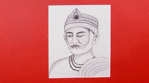 Sant Kabir Das Drawing Pencil Sketching Tutorial Youtube