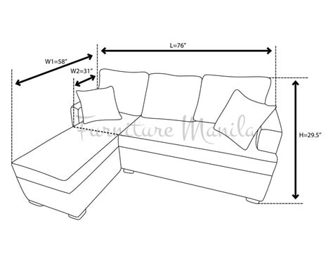 L Shape Sofa Height