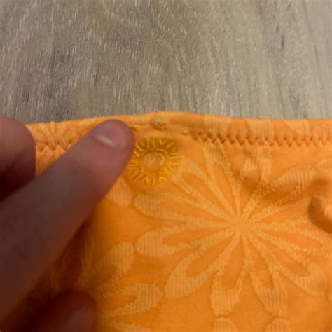 Rhythm Yellow Orange Floral Bikini Bottoms Size Depop