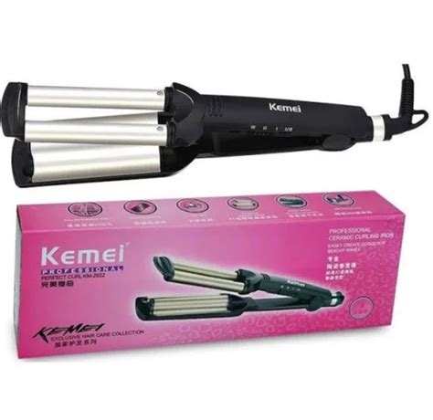 Плойка тройная Kemei Km-2022 – фото, отзывы, характеристики в интернет ...