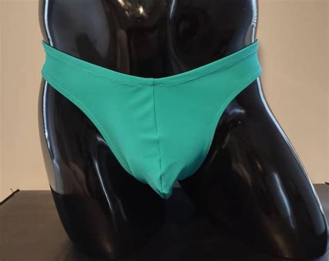 Jade Men S Swim Bikini Brief Half Back Cheeky Thong By Rayze Formerly Nutshack Etsy