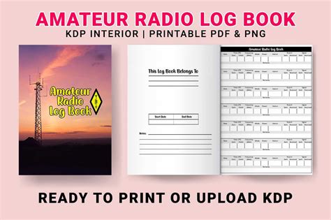Amateur Radio Log Book For Amazon KDP Graphic By Pixel Creation Creative Fabrica