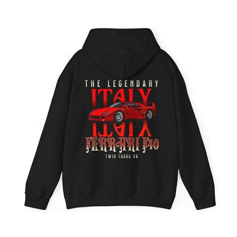 Unisex Car Guygirl Hoodie With Ferrari F40 Etsy