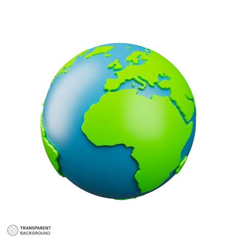 Globe Terrestre Carte Géographie Icône Illustration De Rendu 3d PSD