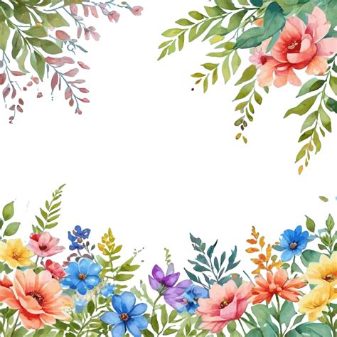 Premium Vector | Natural border illustration with a floral theme