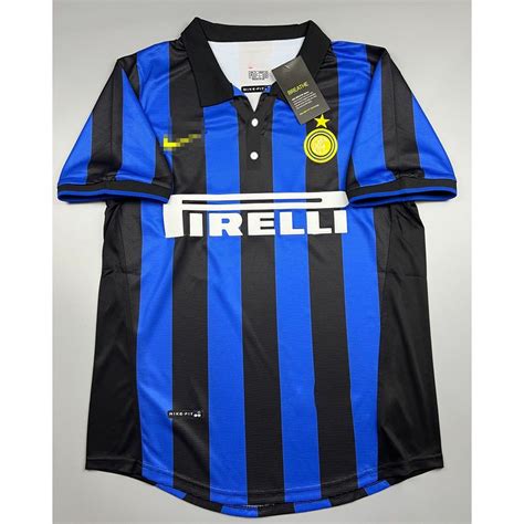Retro Inter Milan 1998 jersey Retro Inter Milan Home Retro Classic 1998 ...