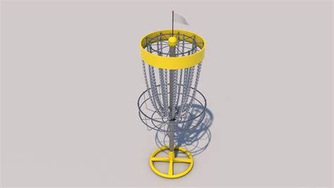 frisbeegolf basket c4d