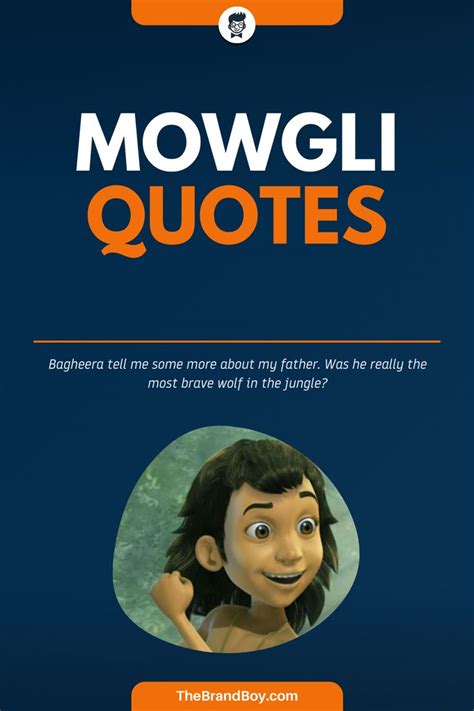 the movie poster for mowgli quotes