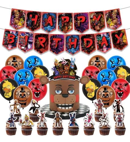 Globos Five Nights At Freddy s Fiesta Cumpleaños Decoracion Meses sin