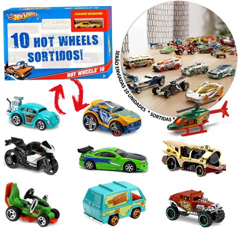 Kit Carrinhos Hot Wheels Sortidos Mattel Original Shopee Brasil